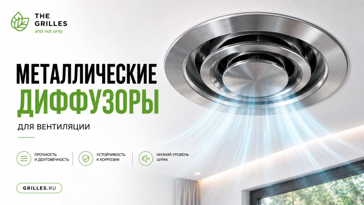 Металлические диффузоры для систем вентиляции